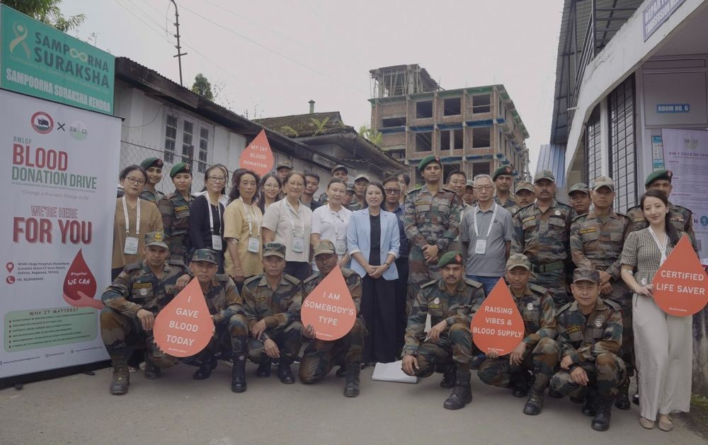 RMLCF blood donation drive draws 33 voluntary donors in Kohima